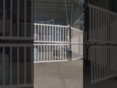 طراحی اروپایی 10FT درب فولاد لوله ای حصار آهن تزئینی سفارشی