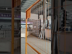 ایمنی PVC سبز حصار موقت در فضای باز حصار امنیتی گالوانیزه