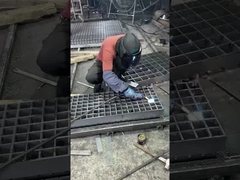 5mm گرم غوطه ور شده گالوانیزه فولاد Grating جوش رسوب فولاد Grating