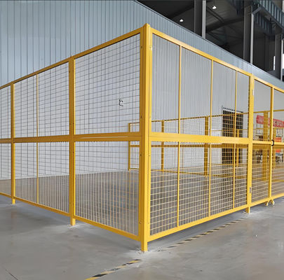 PVC Coating Robot Machine Safety Metal Fence For Warehouses Production Lines