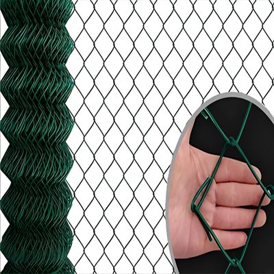 2.0M Height Corrosion Resistant Hot Dipped Galvanized Diamond Chain Link Fence for Security and Industrial Use