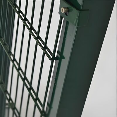 PVC Powder Coated 656 Metal Mesh Fence Panel 2D Double Wire 