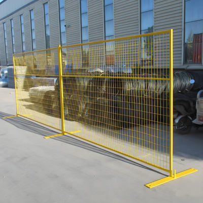 PVC Coated Portable Metal Temporary Fence 6ft Height 10ft Length for Construction Sites