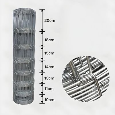 1.8M Height Galvanized Fixed Knot Iron Wire Cattle Fence for Animal Security for Animal Containment Solution