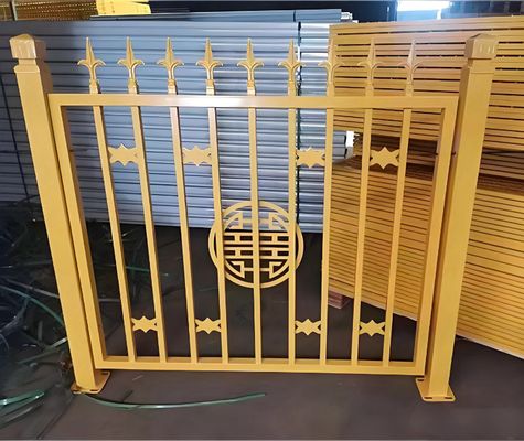 حصار فلزی لوله ای با پوشش پودر سیاه 6 فوت بالا