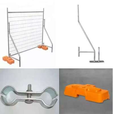 پانل های حصار موقت فلزی گالوانیزه سنگین 2.1*2.4 متری برای بازار استرالیا