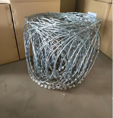 Anti Climb Galvanized Cross Razor Barbed Wire Mesh Corrosion Resistance