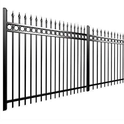 Eco-Friendly Coated Tubular Steel Fence High Safety Community Fencing