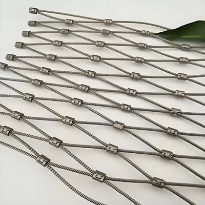 Hand-woven Corrosion Resistant Stainless Steel Rope Mesh for Fall Protection Nets