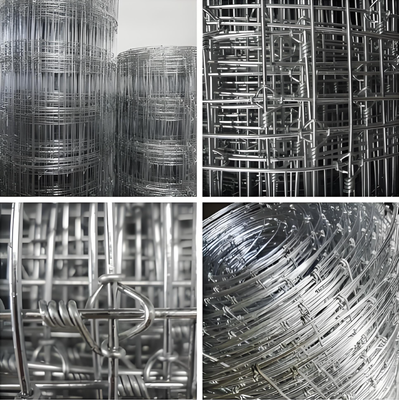 2.0mm Wire Galvanized Grassland Field Fence Hinge Joint 1.2m Height 50m Length Agricultural Netting