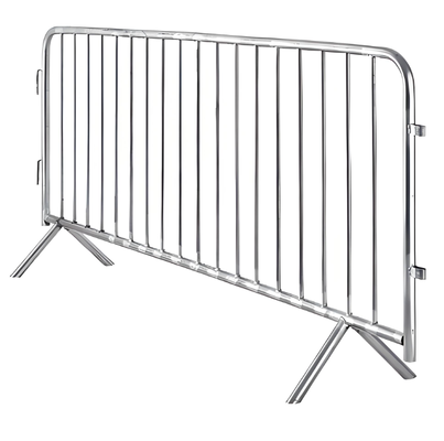 سد کنترل جمعیت ایمنی قابل حمل فولاد گالوانیزه 1m x 2m Event Barricade Fencing با سیستم قفل