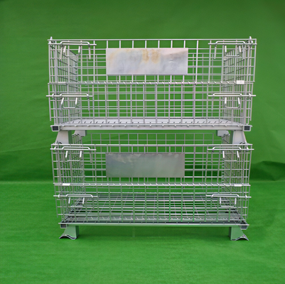 قفسه ذخیره سازی سیم ضد زنگ با 50x100mm Mesh Opening Wire Mesh Storage Cage